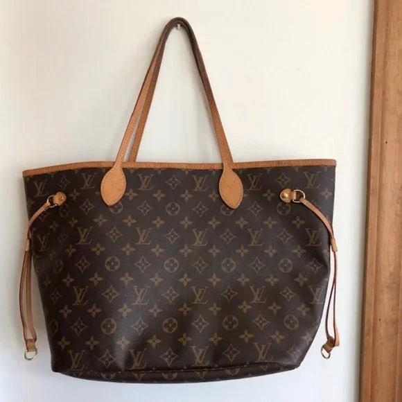 REMOVING 5-12 LOUIS VUITTON Neverfull MM Monogram Cerise - Picture 4 of 17